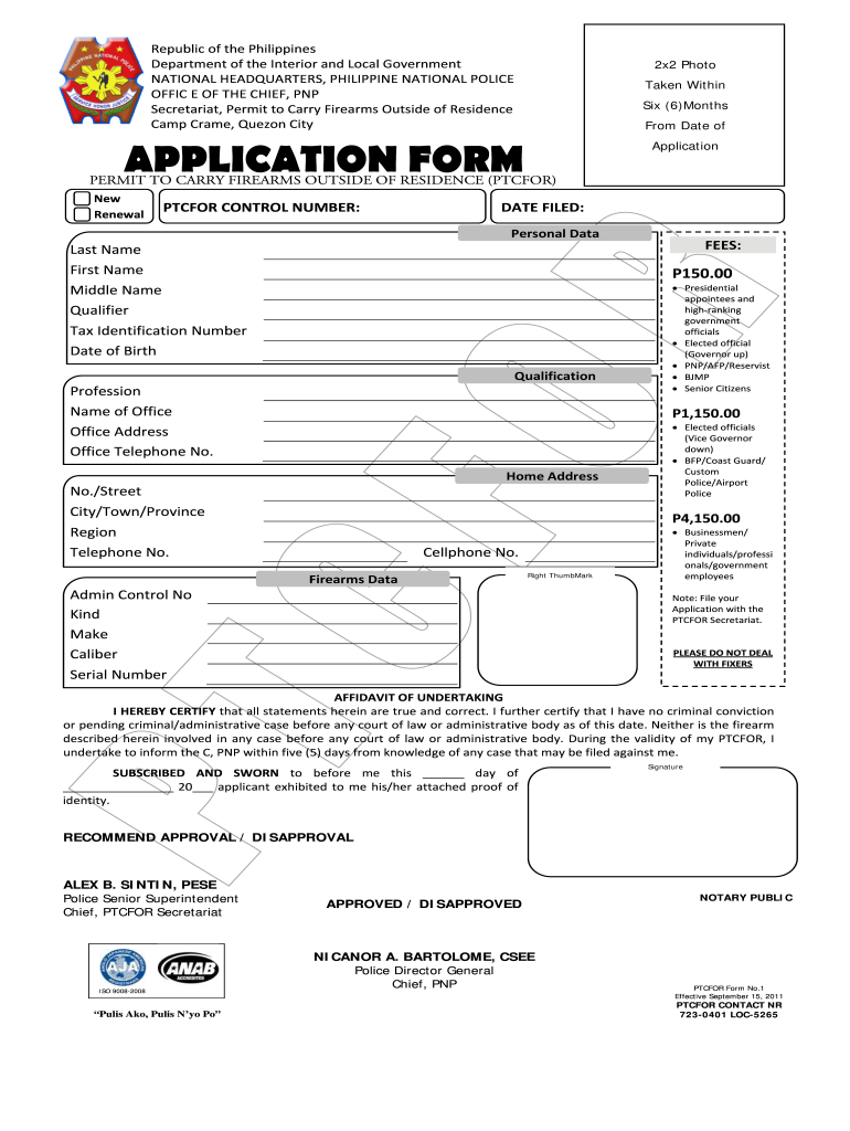 Ptcfor Form