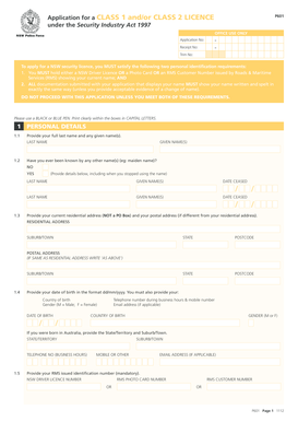 P601 Form