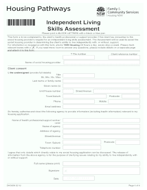  Supported Living Risk Assessment Template 2012-2024