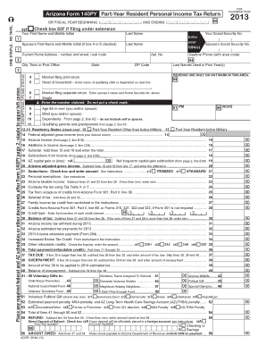 Arizona Form 140PY Arizona Department of Revenue