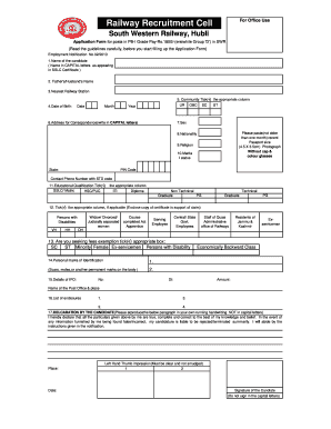 Rrchubli Group D Selection List Notice No20132 Form