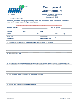 Kirkpatrick Management Company  Form