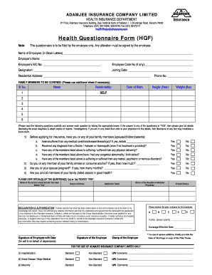 Adamjee Insurance Policy Download  Form