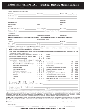 Smile Line Dental  Form