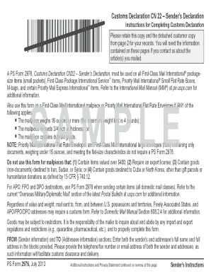 PS Form 2976 PDF USPS Com