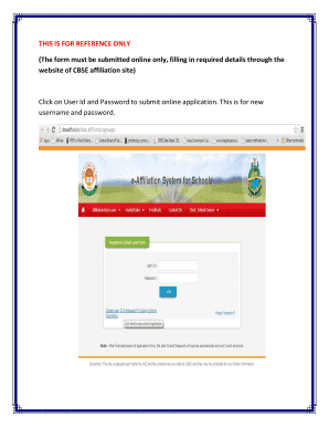 Cbse Affiliation Form PDF
