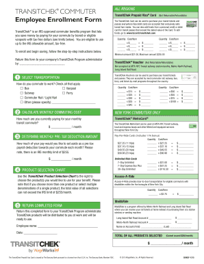 Transitchek Enrollment Form