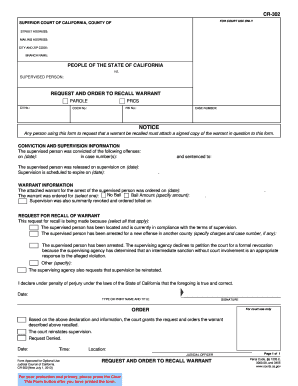 Cr 302 Form