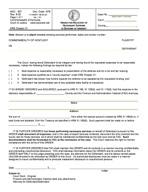 Indigent Forms Ky