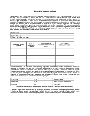 Teleproduction Exemption Certificate State of California Boe Ca  Form
