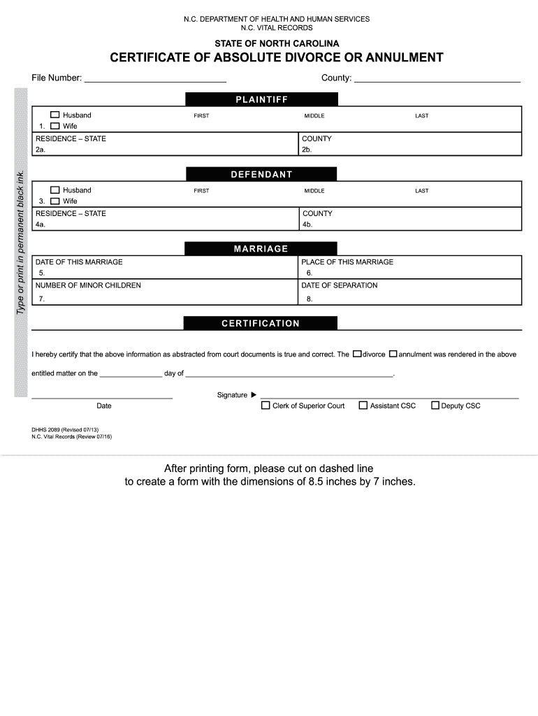 Dhhs 2089  Form