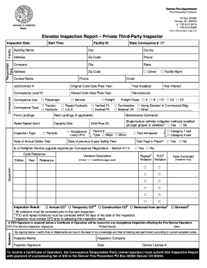 Third Party Inspection Report Format