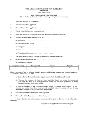 The ASSAM VALUE ADDED TAX RULES, FORM 63 See