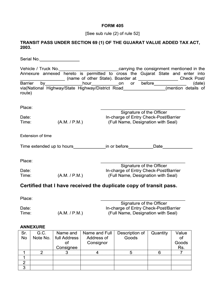 Gujarat Monthly Concession Pass Form