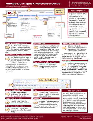 Quick Reference Guide Template  Form