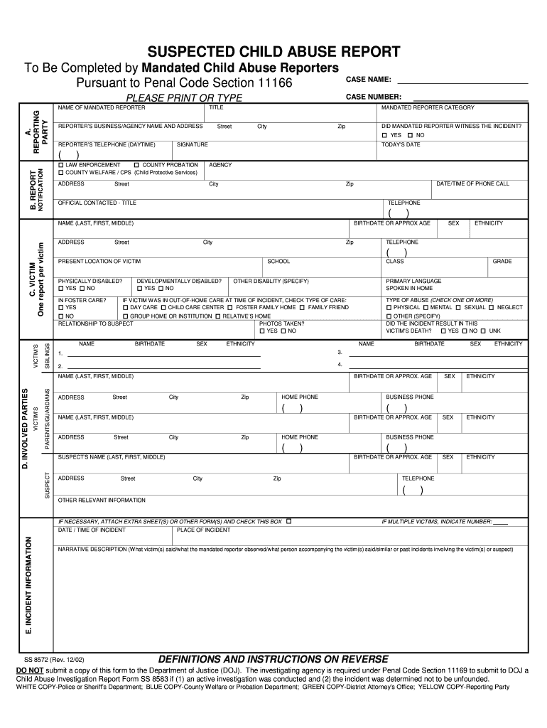 Cps Report Form