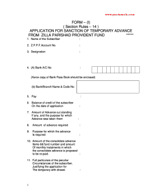 Zppf Part Final Withdrawal Application Form