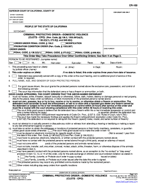 Cr 160  Form