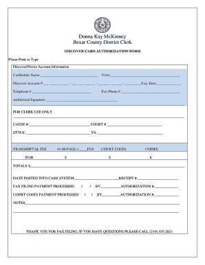 Bexar County District Clerk  Form
