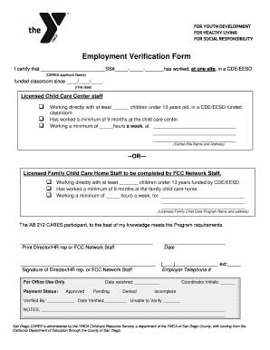 Verification Paper  Form