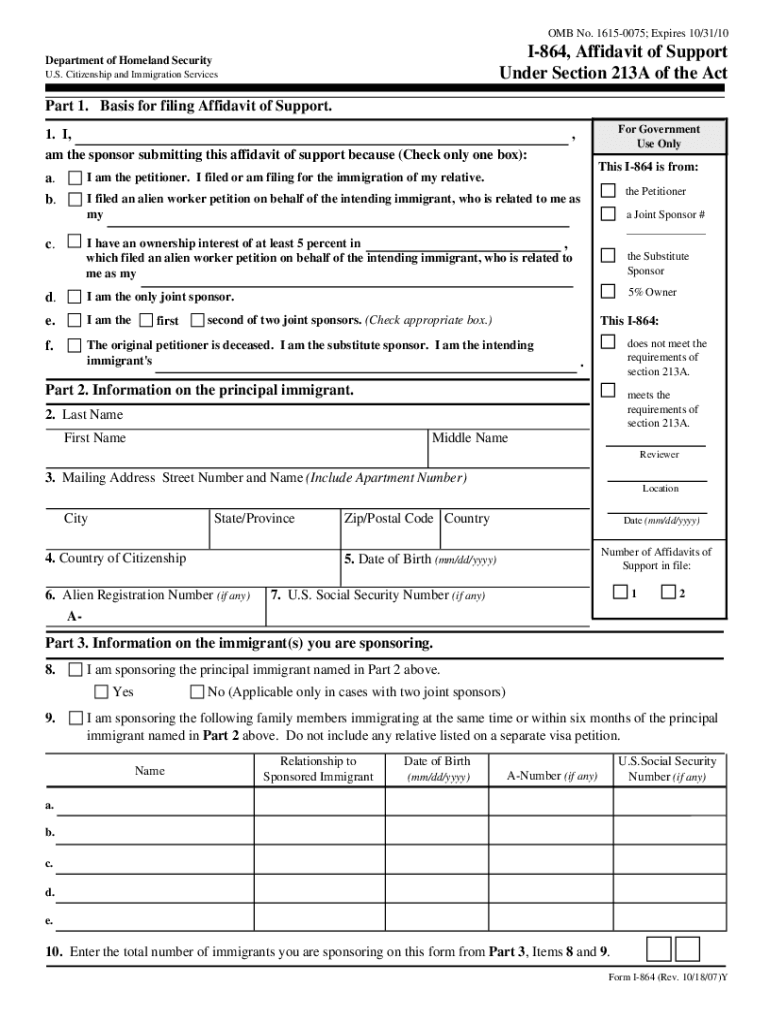 I 864 20212024 Form Fill Out and Sign Printable PDF Template signNow