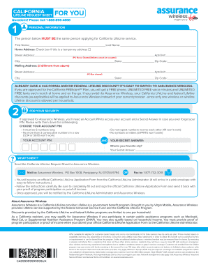 Assurance Wireless Application Form