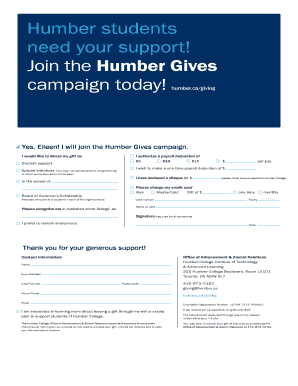 Humber College Agent Application Form