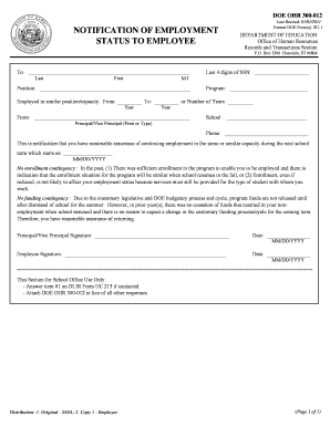 Doe Ohr 300 012  Form