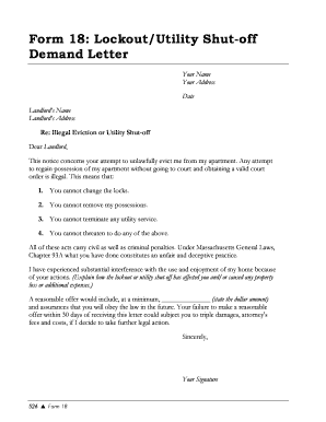 Lockout Notice Sample  Form