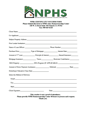 Nphs Form