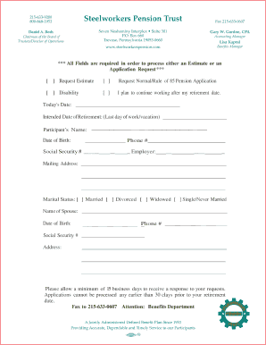 Steelworkers Pension Trust  Form