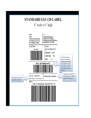 Ucc 128 Label Template  Form