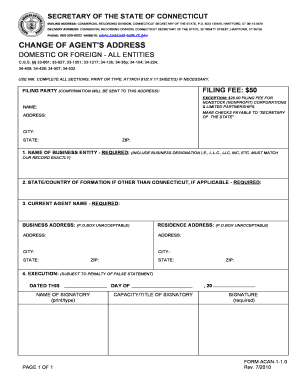 Ct Sec of State Concord  Form