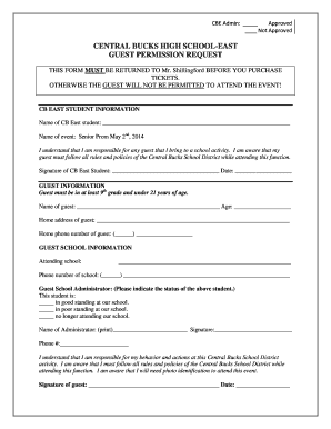 Prom Application Form