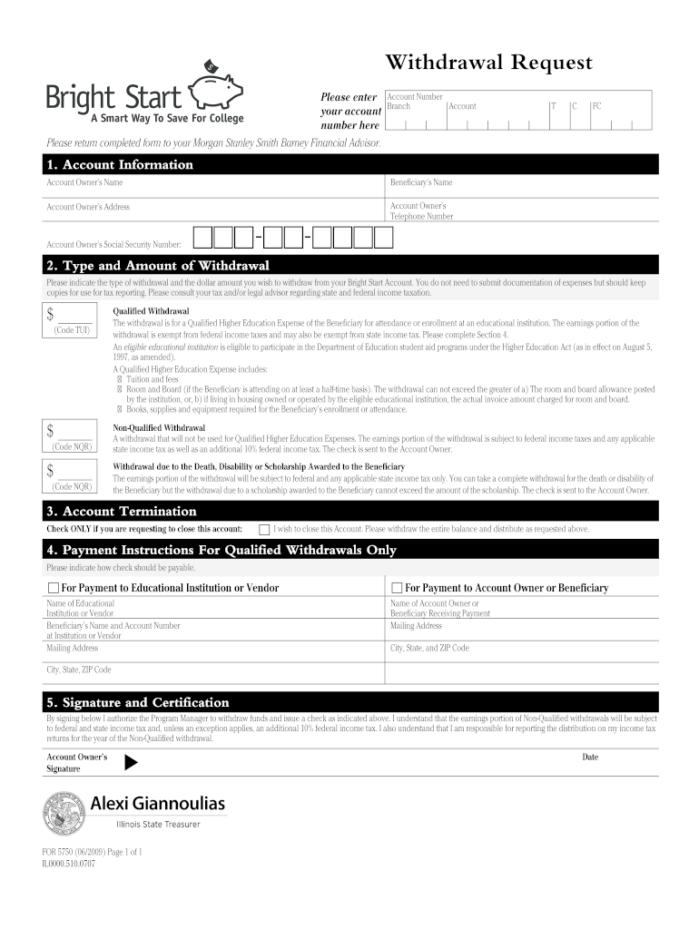 Morgan Stanley 529 Withdrawal Form