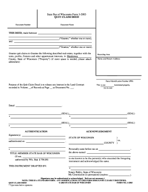 State Bar of Wisconsin Form 3