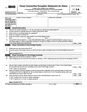 Form 8840 Instructions