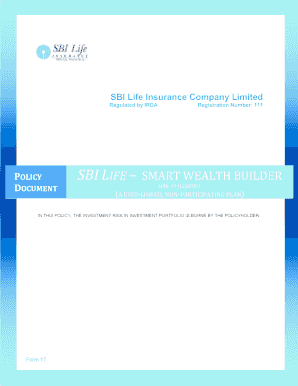 Sbi Wealth Builder Plan PDF  Form