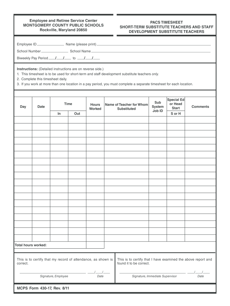  Form 430 17 2011-2024