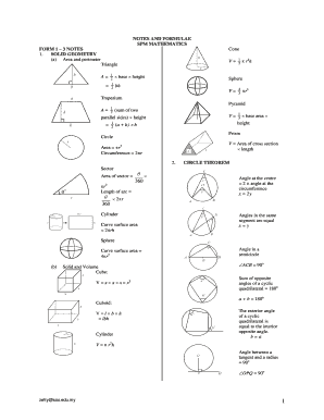 Spm Math Formula