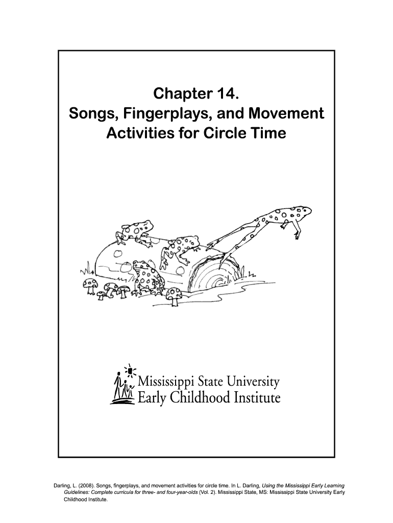Chapter 14 Songs Fingerplays and Movement Activities for  Form