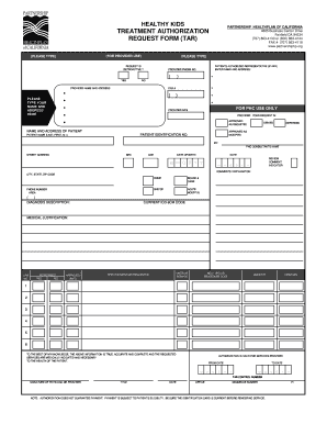 Partnership Tar Form