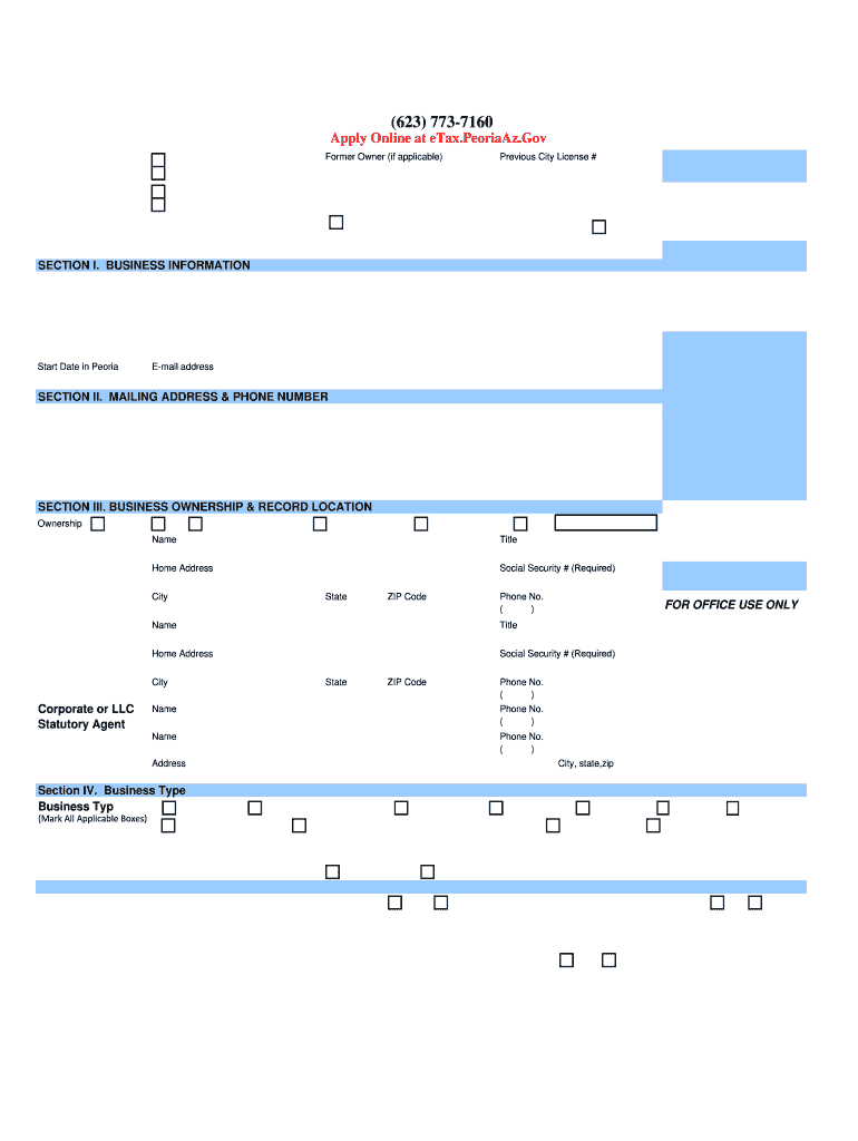 Business License Renewal Form