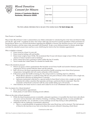 Blood Donation Form PDF