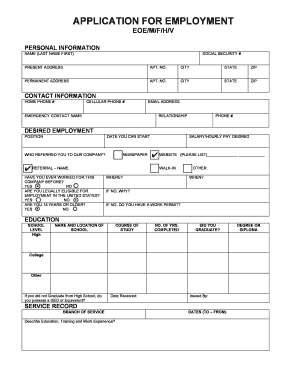 Staffmasters Application  Form