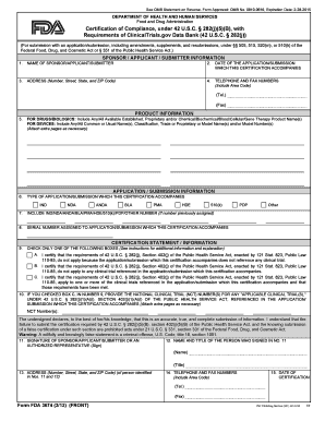 3674 Fda Form