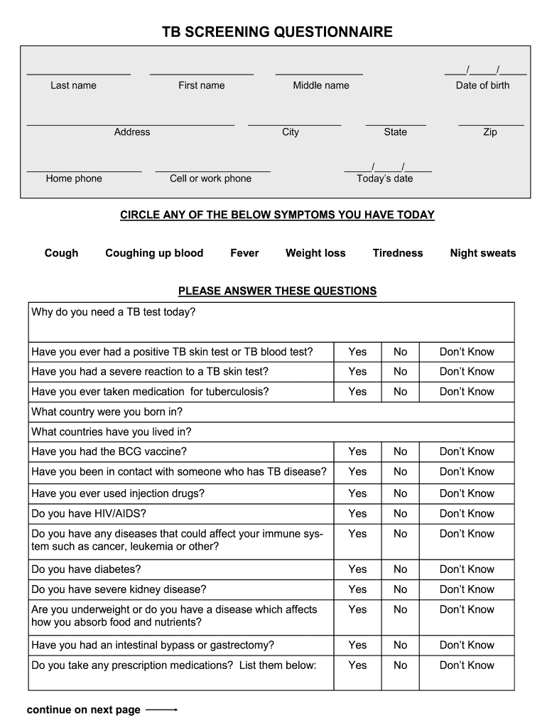 printable-tb-questionnaire