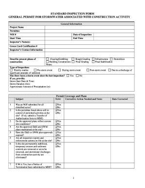 Noi Inspection  Form