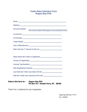 Bay Data Form Download PDF