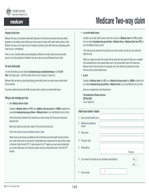 Medicare Two Way Claim Form